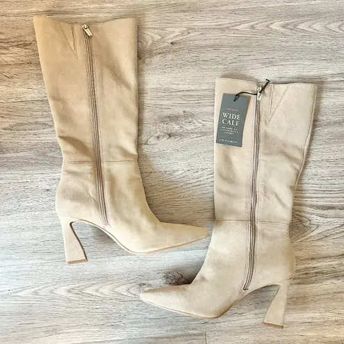 Vince Camuto  Knee High Suede Pointed Toe Boots Tressara in Tan Size 9.5 NWT - Image 1