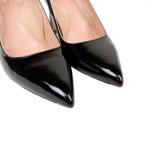 Ally Black Patent Leather Block Heel Pump Comfortable Heels Size 39/ US 8.5