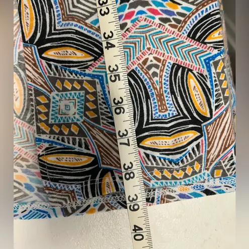 Pink Rose Geometric Southwestern Patterned Maxi Skirt - Multicolor - Image 4