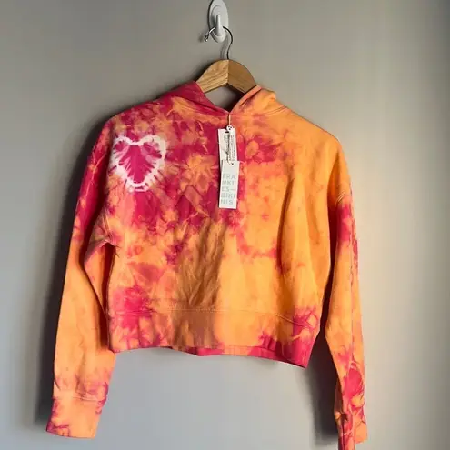 frankie's bikinis  Sherbert Burl Tie Dye Hoodie