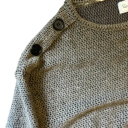 French Laundry Waffle Knit Sweater Top 1X Oversized Brown Coquette Cottage Core