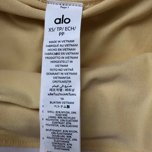 Alo Yoga Airbrush Streamlined Skirt Warm Butter/White XS