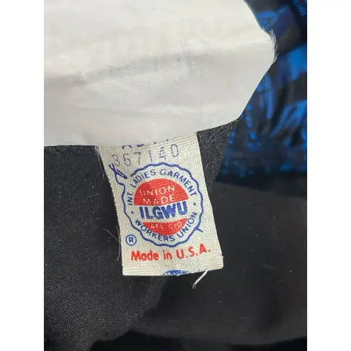 Misty Lane 80s Velvet Floral Dress 7/8 Black Blue Union Made Cosplay Renaissance Size undefined