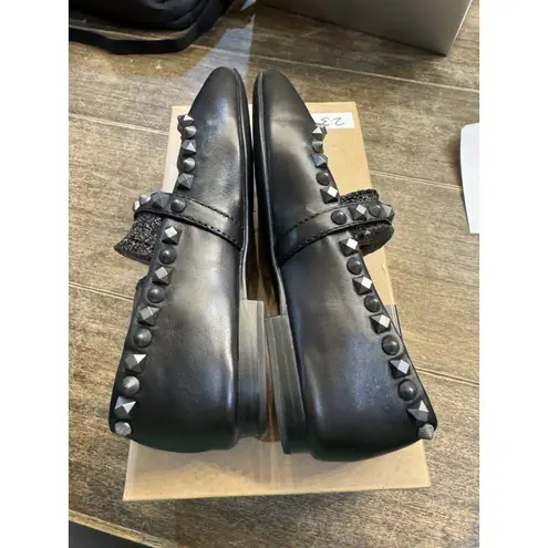 Ash Beatnik Leather Flat Women's Size 36 US 6 Mary Jane's Studded Whimsy Goth