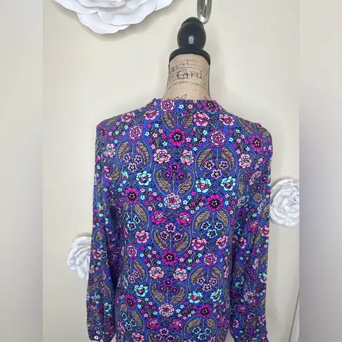 Matilda Jane NTM: Thoughts & Dreams High Low Floral Blueish Purple Dress Sz L