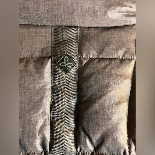 prAna Women's Down Puffer Ski Jacket Dark Gray XL