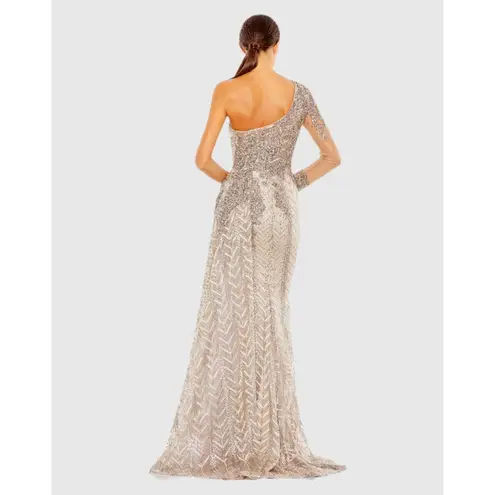 Mac Duggal Embellished One Shoulder A Line Gown Size 14