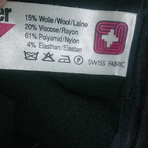 Cobor Swiss 14 Ladies Vintage Stirrup Black Ski Pants Plus