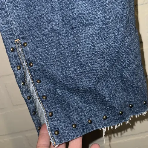 Torrid  Blue Distressed Jeans denim high rise straight 18 regular NEW