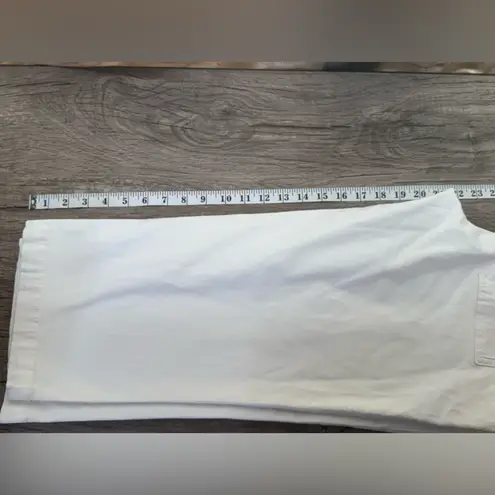 Anthropologie  Maeve Ivory White‎ Cropped Pants size 6P NWT