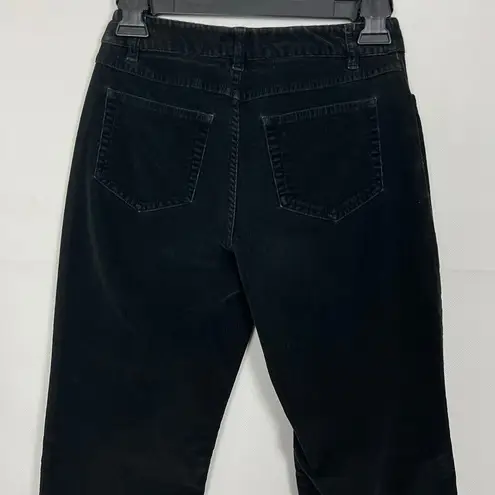 J.Jill  Corduroy Black Mid-Rise Pants Size 0P