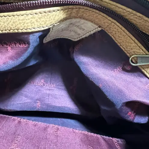 Anuschka 🌸 Hand-Painted Leather Crossbody – Butterflies & Nature Print + wallet