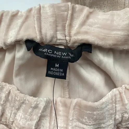 Marc New York NWT blush barbiecore velvet lounge ankle pants, size medium