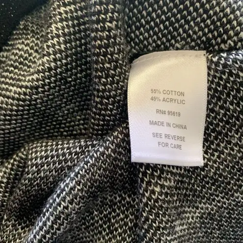 Fever Small Medium Multicolor Windowpane Plaid Poncho Pullover Cowl Neck Sweater