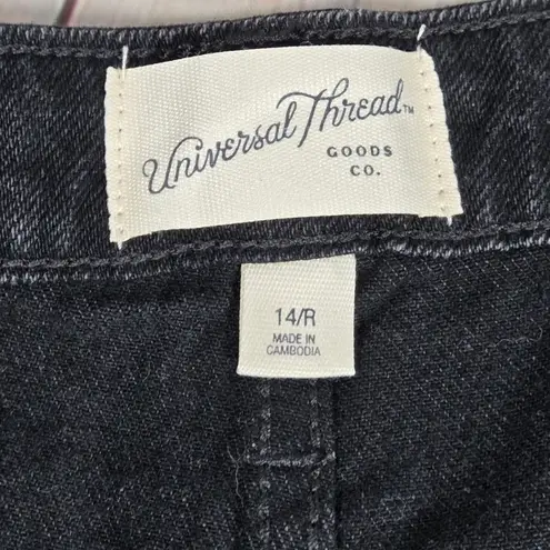 Universal Threads Universal Thread Women's High‎ Rise Wide Leg Jeans Black 14 NWT