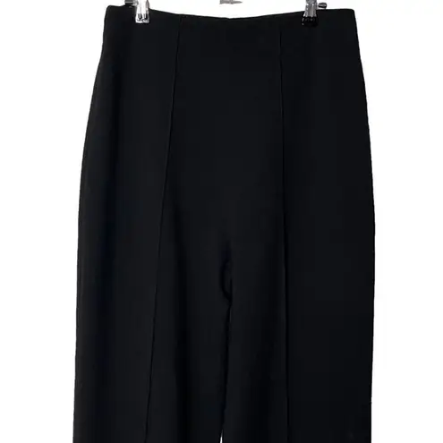AQ/AQ Laurent High Waisted Wide Leg Trouser Pants Women’s 10 Black Pin Tuck