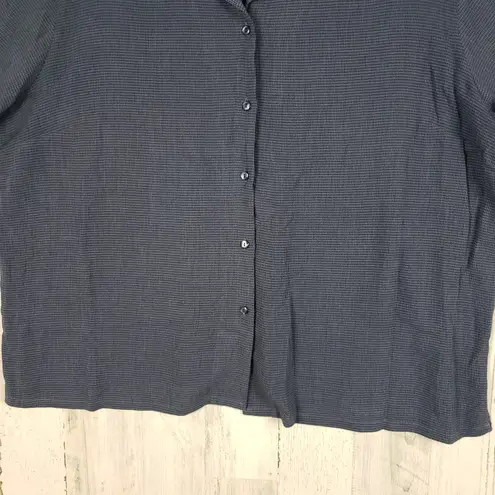 Style & Co Blue Plaid Pajama Lounge Shirt & Pants Set Women's Size 22W