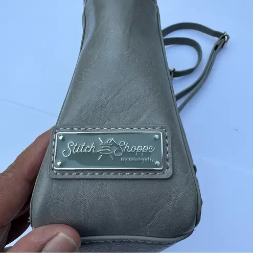 Lounge Fly Gray Backpack with Rounded Top and Embossed Design