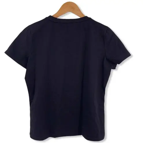 Rebel Collection Black Tee Studded Collar Size M