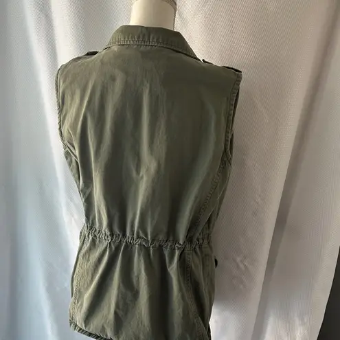 Fresh New York Olive Utility Vest – Streetwear Tactical Layer Green Size M