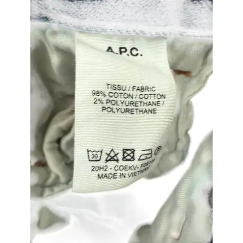 A.P.C x Goop Skye High Rise Straight Leg Indigo Blue Denim Jeans Size 26