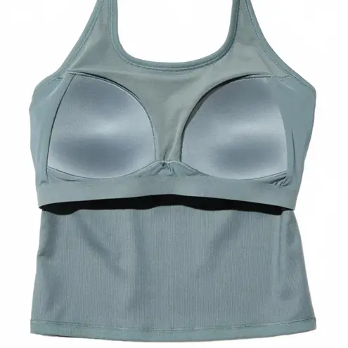 Uniqlo  Open Back Halter Bra Top Green NWT Medium