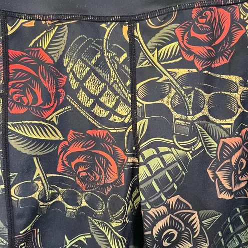 Constantly Varied Gear Dressed to Kill Squats Approved Cropped Leggings Size XS Black