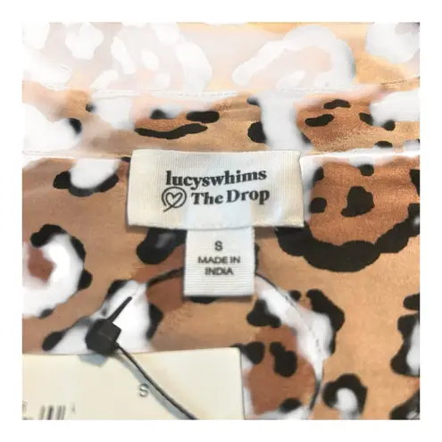 Leopard Print Button Down Long Sleeve Shirt Animal Print Blouse Top Brown