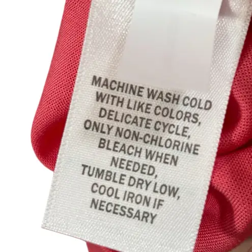 Falls Creek Coral Tiered Maxi Dress Linen Blend Women's Size 1X NWT