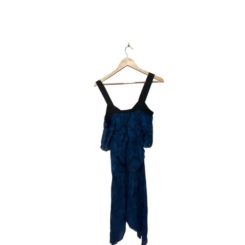 Derek Lam 10 Crosby Cami Midi Silk Dress Size 4 Blue