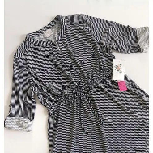 Siren Lily Seren LiLy Maternity Stripes Top Size Large