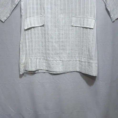 Pomander Place Tuckernuck White Mini Carolina Cotton Caftan Dress Women's M Size M