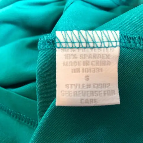 Charlotte Russe 🆕 Sexy low cut teal blue stretchy sleevele…