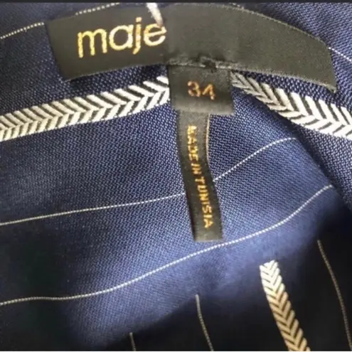 Maje Panti Striped Jacquard Jumpsuit