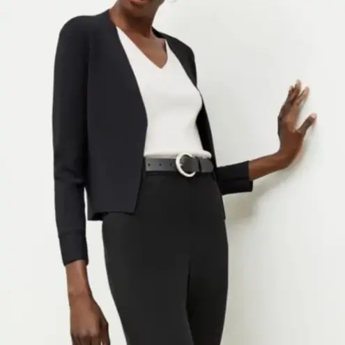MM.LaFleur Cardigan Jacket Women’s XL Black Night Out Office Open Front Stretch