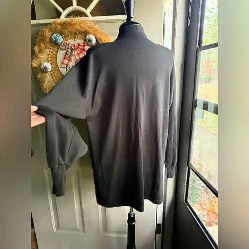 Vintage 90s Linda Lori Halloween ghost black cat tunic cardigan, size large Orange