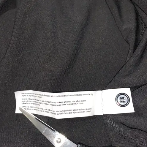 Eloquii black midi dress side ruched size 22 NWT