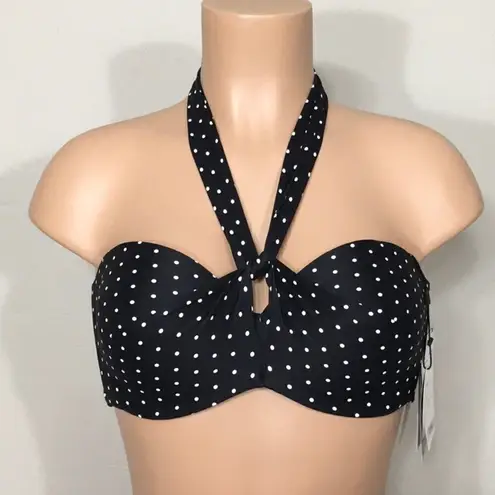 Coco reef multi-way polka dot bikini top. 36/38C- large. NWT