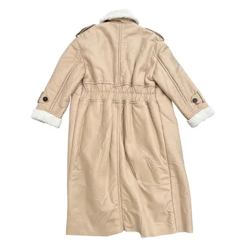 Great Jones Lined Sherpa Coat in Brown, Size S Brown