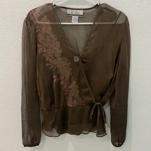 Nine & Co. Vintage Sheer Top Size 10P