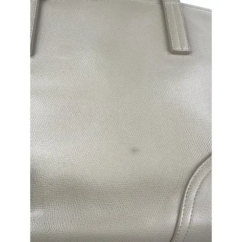 Senreve Voya Leather Organizer Tote Bag in Taupe/ Gray