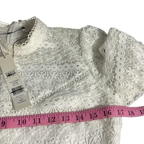 Monique Lhuillier $645 BHLDN White Villandry Lace Midi Dress 2 XS S