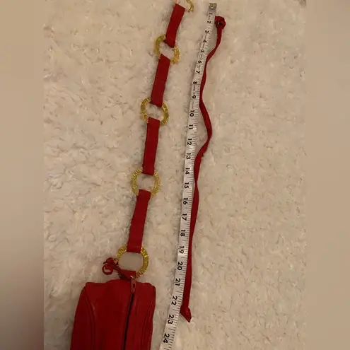 Lic benoit Luc Benoit vintage red leather belt bag