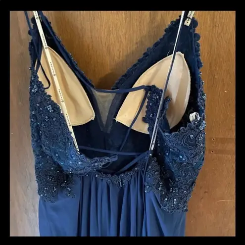 Faviana blue fairy corset dress formal