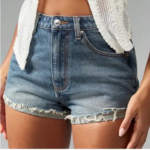 Missguided  Blue Jean Shorts
