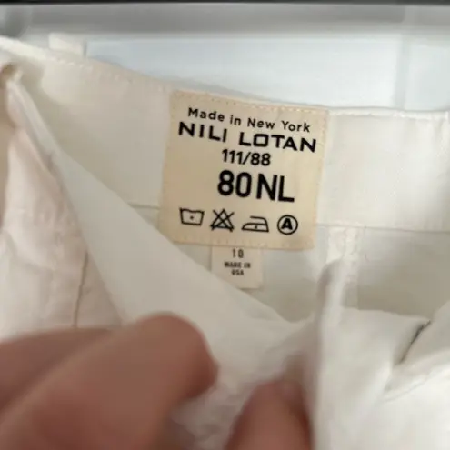 Nili Lotan Cropped French Military Pants Ankle Zip NWT 10