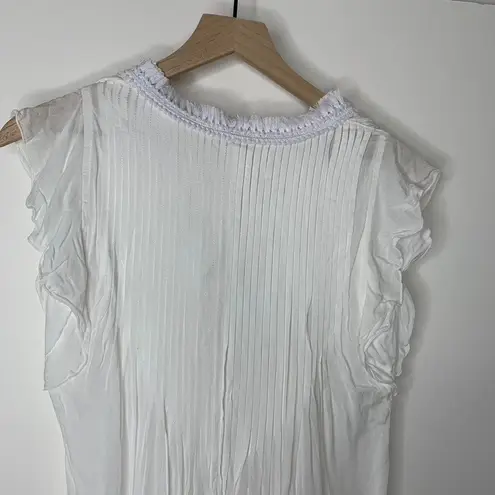 Poupette St. Barth Sasha Mini Dress White New Womens Small