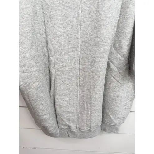 Catherine Malandrino Size S Grey Heather Pearl Studded Short Sleeve Sweatshirt