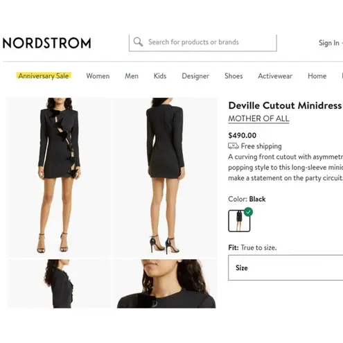 Mother of All Deville Cut Out Velvet Bow Blazer Power Suit Dress Black Medium