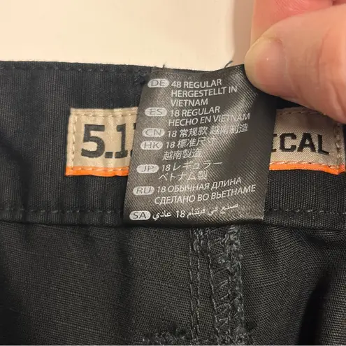 5.11 Imperfect Tactical capri pants black cargo pants size 18 regular pockets